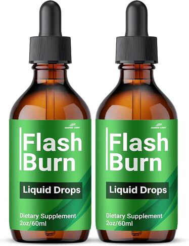 مكمل FlashBurn Drops، أقصى قدر من الفعالية، مستخلص سائل رسمي من فيتامين للرجال والنساء 60 مل (1) in Saudi Arabia