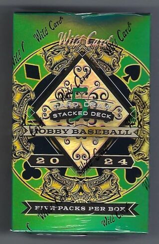 Wild Card 2024 5 Card Draw Stacked Deck Baseball Trading Card Box (5 توقيعات لكل صندوق) in Saudi Arabia