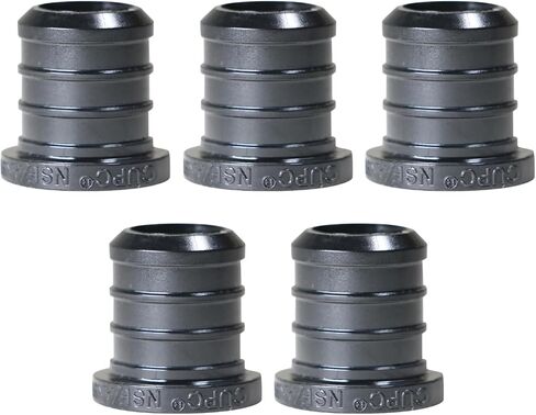 XFITTING 5 Pieces 3/4'' Pex Plug (End Cap) Poly Alloy Plug, Plastic Black 0.75 Inch in Saudi Arabia