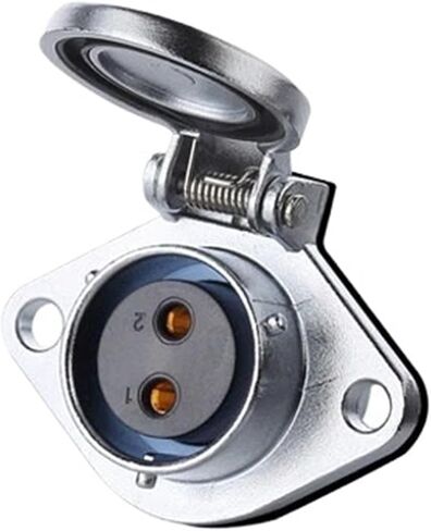 2 Pin Power Industrial Connector Female Panel Mount Socket Outdoor in Saudi Arabia
