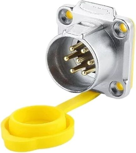 7 pin power signal connector panel mount socket male socket waterproof M20 in Saudi Arabia
