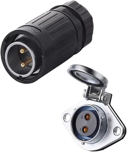 2 pin power connector male and female socket waterproof outdoor IP67 in Saudi Arabia
