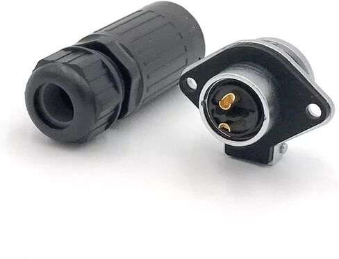 2 pin power connector male and female socket waterproof outdoor IP67 in Saudi Arabia