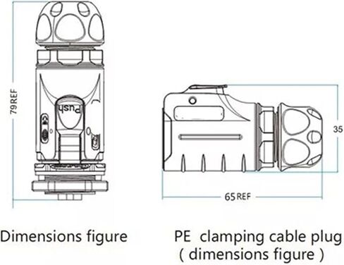 3 pin power circular industrial connector female outdoor waterproof IP67 in Saudi Arabia