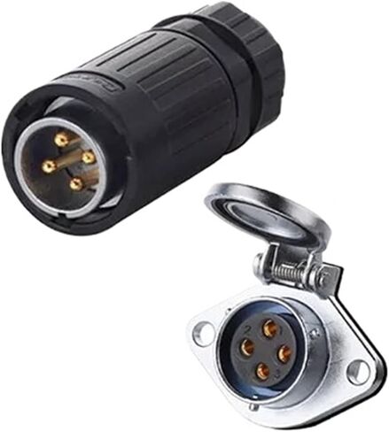 4-pin power industrial connector male and female socket IP67 in Saudi Arabia