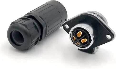 4-pin power industrial connector male and female socket IP67 in Saudi Arabia