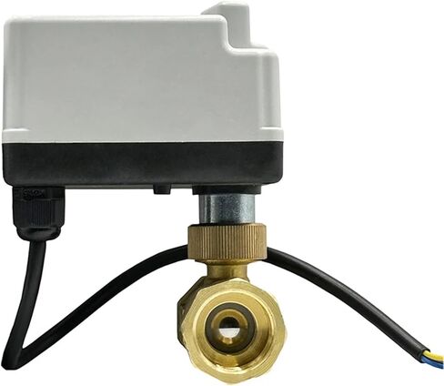 1/2 3/4 1 2 Inch Brass Motorized Ball Valve 3-Wire Control Normally Closed With Manual Switch 1Pcs(1",DC24V) in Saudi Arabia
