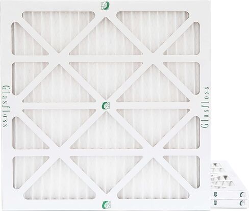 مرشحات هواء Glasfloss ZL 16x20x4 MERV 10 مطوية مقاس 4 بوصات للتكييف والفرن. 3 عبوات. الحجم الفعلي: 15-1/2 × 19-1/2 × 3-3/4 in Kuwait