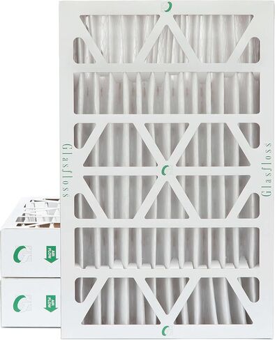 مرشحات هواء Glasfloss ZL 16x20x4 MERV 10 مطوية مقاس 4 بوصات للتكييف والفرن. 3 عبوات. الحجم الفعلي: 15-1/2 × 19-1/2 × 3-3/4 in Kuwait