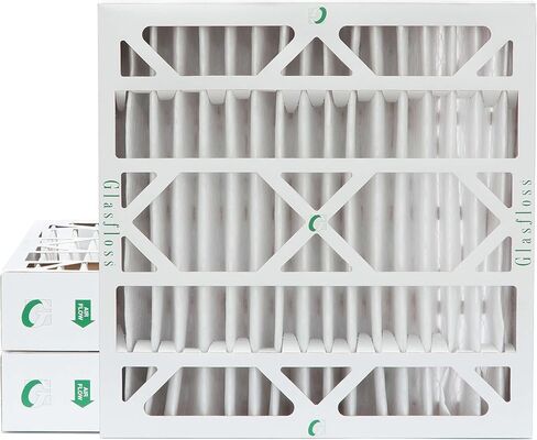 مرشحات هواء Glasfloss ZL 16x20x4 MERV 10 مطوية مقاس 4 بوصات للتكييف والفرن. 3 عبوات. الحجم الفعلي: 15-1/2 × 19-1/2 × 3-3/4 in Kuwait