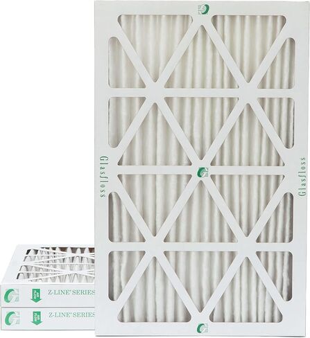 مرشحات هواء Glasfloss ZL 16x20x4 MERV 10 مطوية مقاس 4 بوصات للتكييف والفرن. 3 عبوات. الحجم الفعلي: 15-1/2 × 19-1/2 × 3-3/4 in Kuwait
