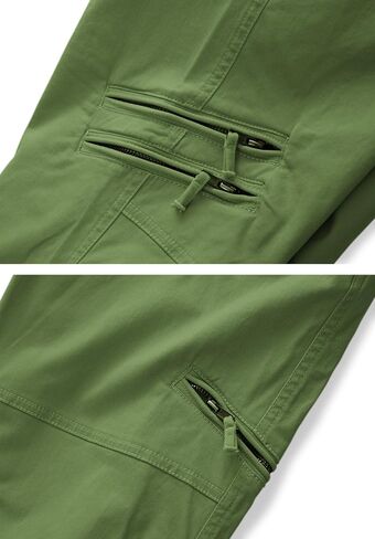 KOCTHOMY Cargo Hiking Pants for Women Tactical Baggy Pants Women's Casual Y2K with 6 Zipper Pockets No Belt W9922 ArmyGreen 8 in Saudi Arabia