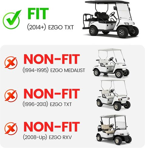 زجاج أمامي ملون من ALMULOO متوافق مع عربة الجولف EZGO TXT 2014+ القابلة للطي والزجاج الأمامي البلاستيكي in Saudi Arabia