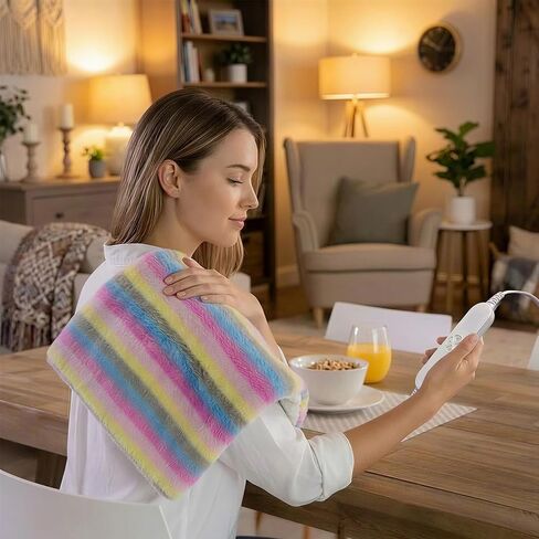 وسادة تسخين كهربائية مقاس XL لتخفيف آلام الظهر - 12 مستوى للحرارة، 8 مؤقتات، خيار الحرارة الرطبة، وسادة حرارية قطيفة لطيفة، هدايا للنساء والرجال والأم، يمكن غسلها في الغسالة - PR01 (12 بوصة × 24 بوصة، وردي) in Saudi Arabia