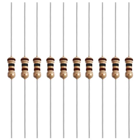 40 Pcs 4.7K Ohm Carbon Film Single Fixed Resistor 1W ±5% Tolerance Carbon Film Resistors Single Fixed Resistor for DIY Electronics, Arduino Projects & Circuit Experiments in Saudi Arabia