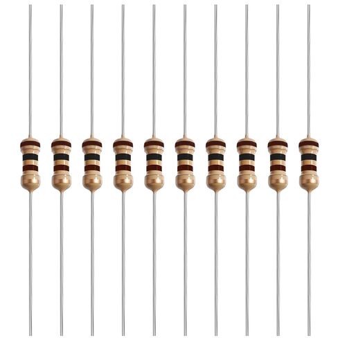 40 Pcs 4.7K Ohm Carbon Film Single Fixed Resistor 1W ±5% Tolerance Carbon Film Resistors Single Fixed Resistor for DIY Electronics, Arduino Projects & Circuit Experiments in Saudi Arabia