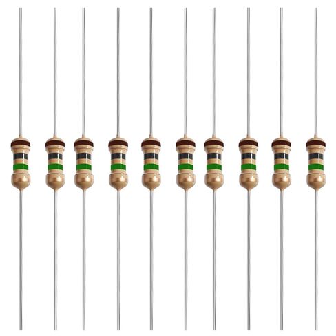 40 Pcs 4.7K Ohm Carbon Film Single Fixed Resistor 1W ±5% Tolerance Carbon Film Resistors Single Fixed Resistor for DIY Electronics, Arduino Projects & Circuit Experiments in Saudi Arabia