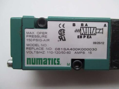 081SA400K000030 150PSI .15 أمبير 120V-AC صمام الملف اللولبي D571926 in Saudi Arabia