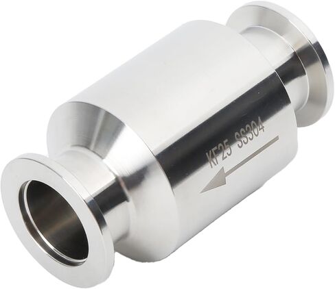 QiiMii KF-25 Vacuum Pump Check Valve, Stainless Steel 304, Non-Return One Way for Vacuum Pump(KF-25 Flange 40mm) in Saudi Arabia
