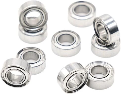 ثنائية المعدن ختم درع مايكرو الأخدود العميق تحمل 10 قطعة MR85ZZ 5X8X2.5mm ABEC-7 مصغرة الصلب الكرات in Saudi Arabia