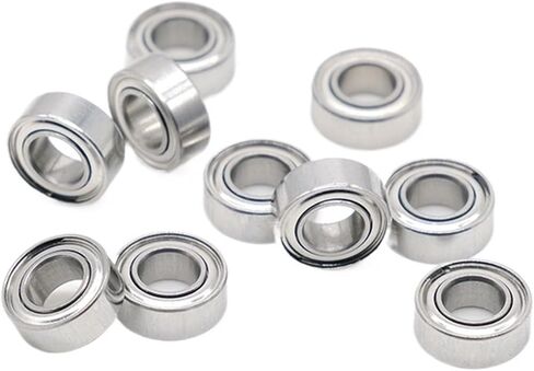 ثنائية المعدن ختم درع مايكرو الأخدود العميق تحمل 10 قطعة MR85ZZ 5X8X2.5mm ABEC-7 مصغرة الصلب الكرات in Saudi Arabia