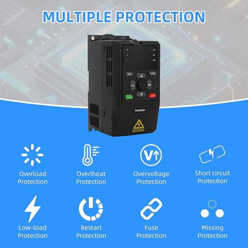 VFD محرك التردد المتغير العاكس 1.5KW 2HP 200-240V 7A 1 مرحلة الإدخال إلى 3 المرحلة 0-400HZ محول العاكس للتحكم في الإخراج للتحكم في سرعة محرك المغزل باستخدام الحاسب الآلي in Saudi Arabia
