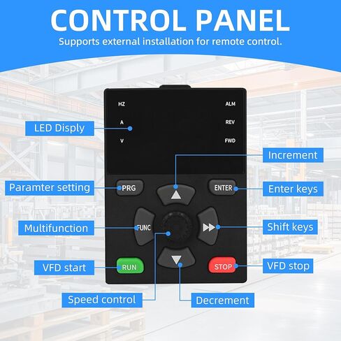 VFD محرك التردد المتغير العاكس 1.5KW 2HP 200-240V 7A 1 مرحلة الإدخال إلى 3 المرحلة 0-400HZ محول العاكس للتحكم في الإخراج للتحكم في سرعة محرك المغزل باستخدام الحاسب الآلي in Saudi Arabia