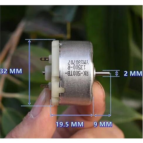 1pc RK-500TB-13500 Mini 32mm Diameter Round Spindle Motor DC 6V 9V 12V 5600RPM Carbon Brush Motor for Humidifier Alarm Watch Winder in Saudi Arabia