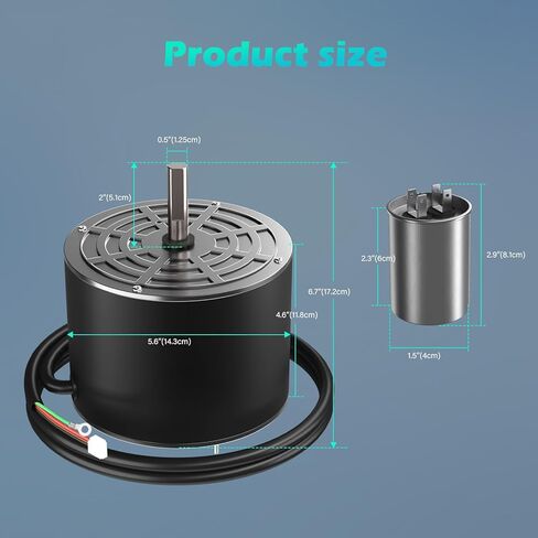 K55HXGDD-8119 1/3 HP 208-230V 1075RPM CW مكثف مروحة المحرك لاستبدال K55HXGDD-8119/1085926 | K55HXPS-7301 أنظمة التدفئة والتهوية وتكييف الهواء السكنية والتجارية in Kuwait