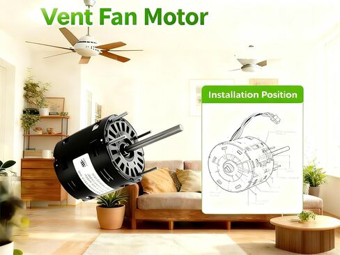 S33G352ZB-08F Motor 120V 60Hz 1/100HP for Centrifugal Fans, Exhaust Fans Motor in Saudi Arabia