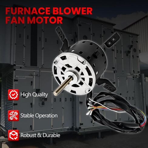 5KCP39LGV569BS Furnace Blower Fan Motor Fit for Carrier, HC43TQ113 Electric Motor for Bryant for Payne 1/2HP 115V 1075RPM 3SPD 60Hz Condenser Motor Replace for Genteq 5KCP39LGSA06S in Saudi Arabia