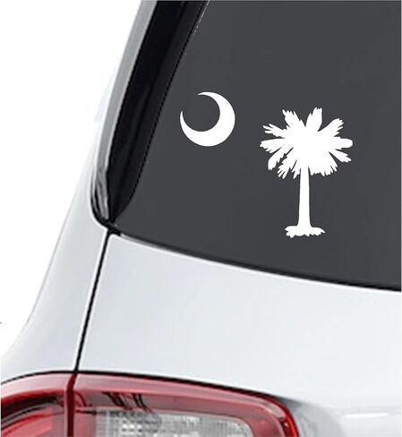 MOON SC FLAG White Decal Sticker Die-cut White Decal Sticker in Saudi Arabia