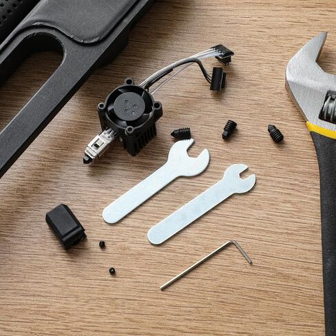 مجموعة P1P P1S Hotend، رأس طباعة مقوى كامل التجميع مع فوهة P1 0.2/0.4/0.6 مم، مروحة تبريد، ثرمستور، سخان سيراميك، استبدال كتلة تسخين الطارد للطابعة P1 ثلاثية الأبعاد in Kuwait