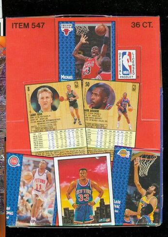 1991-92 مجموعة بطاقات Fleer Basketball NBA Wax Pack Box Series 1 1992 in Kuwait
