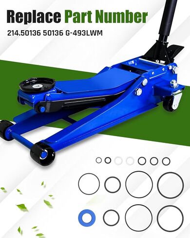 Floor Jack Seal Replacement Kit Fit for Sears Craftsman MVP Floor Jack 3 or 3-1/2 Ton, Hydraulic Seal Kit Replace 214.50136 50136 G-493LWM in Saudi Arabia