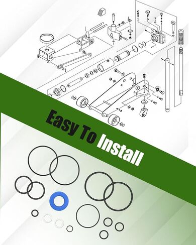 Floor Jack Seal Replacement Kit Fit for Sears Craftsman MVP Floor Jack 3 or 3-1/2 Ton, Hydraulic Seal Kit Replace 214.50136 50136 G-493LWM in Saudi Arabia