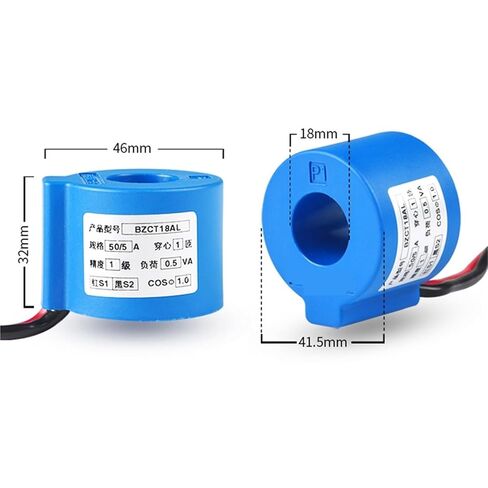 Current Transformer 3 Phase BZCT18ACHL-20A 30a 50a 100a 150a 5a Toroidal AC CT 1Pcs(75A - 5A 0.2S Class) in Saudi Arabia