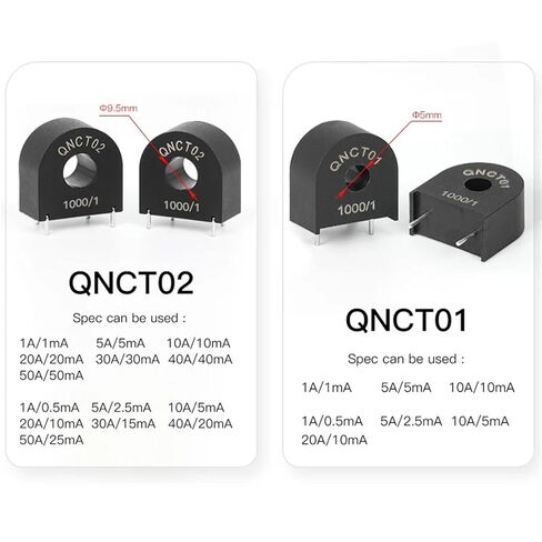Precision CT Current Transformer QNCT11 5A 2.5mA 2000:1 1000/1 PCB Mount Replace Zmct103 1Pcs ﻿(QNCT01 1000-1) in Saudi Arabia