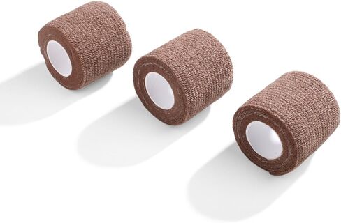 MediChoice Non-Sterile Cohesive Bandage, 2" x 5 Yards, Self Adhesive Breathable First Aid Roll for Sprains & Swelling, CBN1002, Tan, Box of 12 in Saudi Arabia