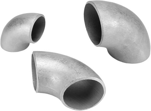 OSNEEOIY 304 Stainless Steel Elbow 90 Degree Right Angle Welding Industrial Grade Pickling Butt Stamping Pipe Fittings 1.5D3 Thick(G1-1/2 Wall Thickness 3mm) in Saudi Arabia