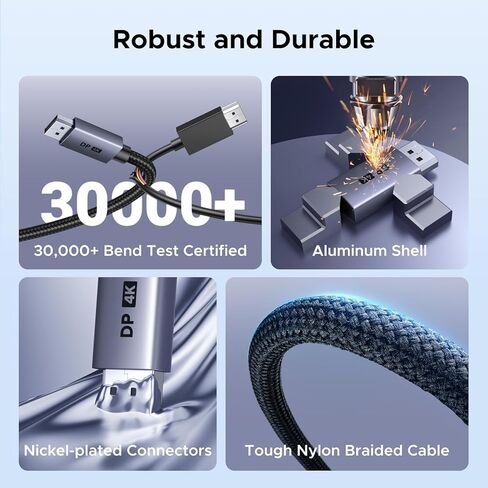 محول منفذ عرض نشط 4K@60 هرتز إلى HDMI من UGREEN، محول DP 1.2 PC أحادي الاتجاه إلى HDMI 2.0 ذكر إلى أنثى HDCP 2.2 محول فيديو ثلاثي الأبعاد مع 2K@144 هرتز 1080P@165 هرتز، متوافق مع AMD NVIDIA 0.66FT in Saudi Arabia