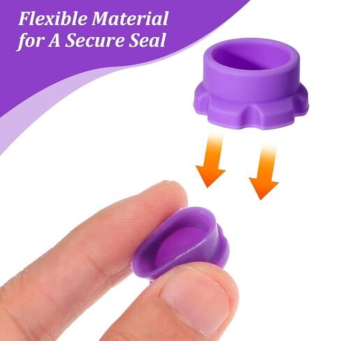 12 Pcs 3ml Glass Vials Protective Vial Caps Leak-Proof Dust-Proof Caps Multipurpose Reusable Silicone-Vial Cap Covers 6 Colors Cap Vials Adapter for Quick Organization Identification Easy to Clean in Saudi Arabia