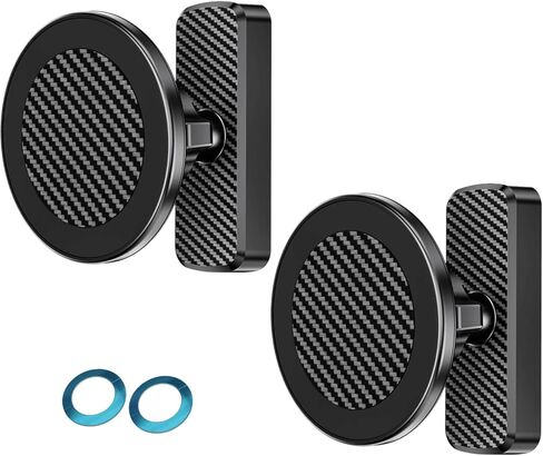 Magnetic Golf Cart Phone Holder Mount 2-Pack with Strong N52 Magnets and 360° Rotation, Phone Mount Fits All Phones Easily, Ideal for Golf carts, for Husbands, Birthdays, Valentine’s Day in Saudi Arabia