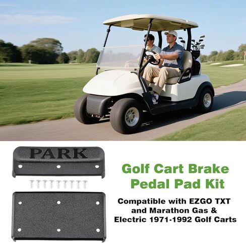 Roykaw Golf Cart Brake Pedal Pad Compatible with EZGO TXT and Marathon Gas & Electric 1971-1992 Golf Carts, TXT Brake Pedal, Replace OEM# 70274-G01, 14395-G1, 10234-G6, 10234-G7, 15826-G1, 12700-G1 in Saudi Arabia