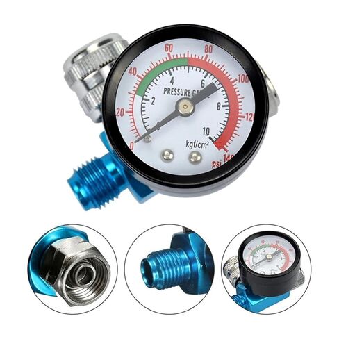 Air Spray Gun Air Regulator Pressure Gauge + Inline Oil Water Separator Filter 1/4 Inch Thread 0-140PSI Air Tools for Spray Guns in Saudi Arabia