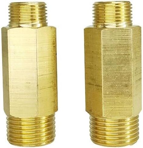 Copper External Direct Extension Pipe External Tooth Threaded Fitting BSP Male Water Oil Gas Adapter Connector(DN10 to DN15) in Kuwait