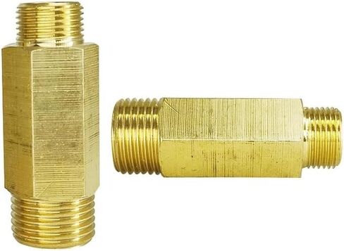 Copper External Direct Extension Pipe External Tooth Threaded Fitting BSP Male Water Oil Gas Adapter Connector(DN10 to DN15) in Kuwait