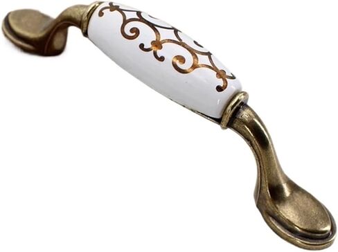 Handle European Cabinet Drawer Furniture Fittings Round Closet Door Antique Garden Ceramic Handle(6038) in Saudi Arabia