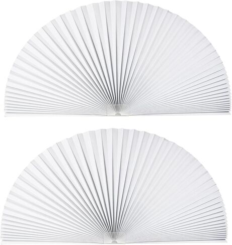Arch Window Light Fully Blocking Pleated Shade Blinds for semi-Circle Arch Window, 2PCS Arch Light Filtering Pleated Fabric Shade, Easy to Cut and Install, 72" x 36" in Saudi Arabia