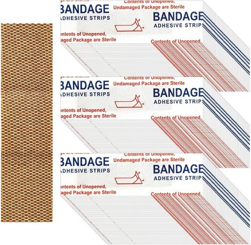 300 Pcs Small Bandaids, Adhesive Nose Bandaid, Flexible Breathable Tiny Bandaids for Face (0.34 x 1.6 Inch) in Saudi Arabia